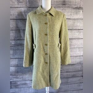 Metrostyle wool blend longline vintage peacoat size 16